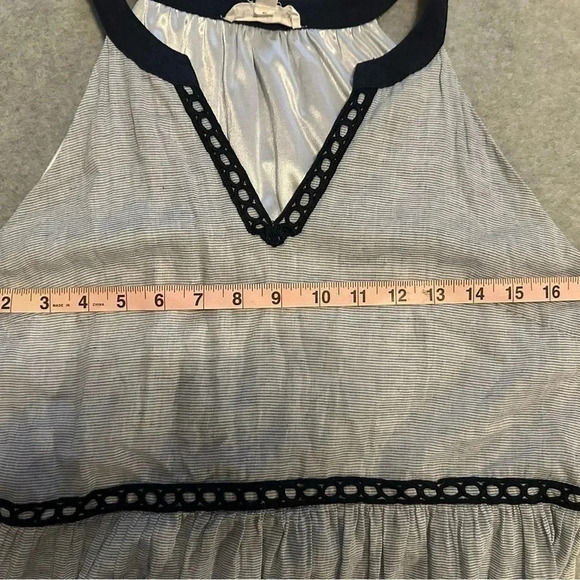 THML navy blue striped sleeveless dress size M - Picture 5 of 7